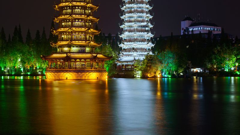 Sun and Moon Pagodas